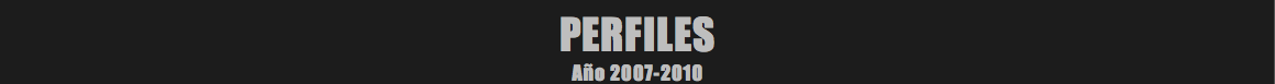PERFILES Año 2007-2010