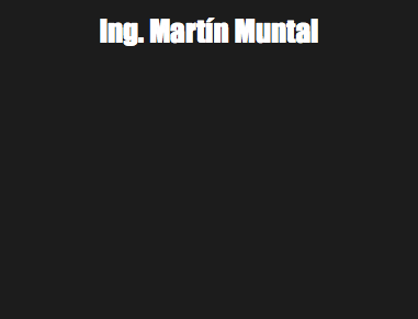 Ing. Martín Muntal 